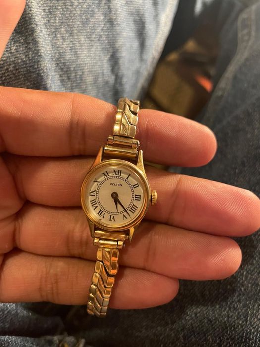 Ceas KELTON automatic de dama 26mm placat cu aur Made in France