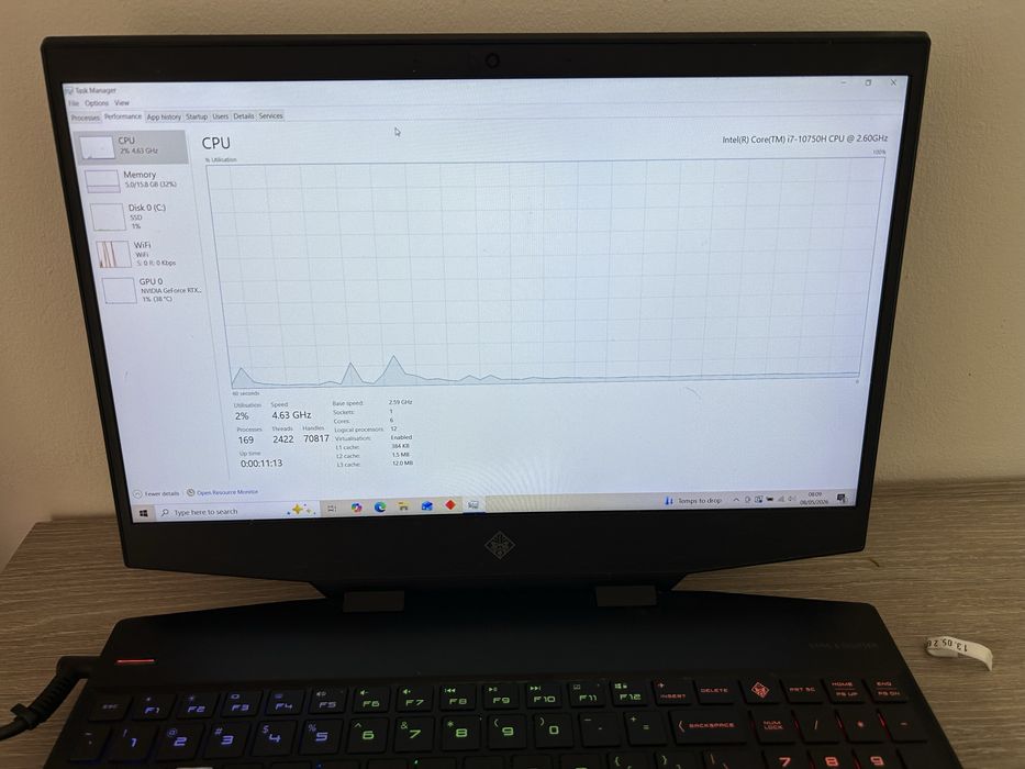 Laptop Gaming Hp Omen 15 Rtx 2060 i7gen10