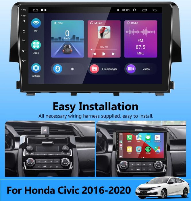 Мултимедия Двоен дин за Honda Civic навигация плеър Android Civic 2016
