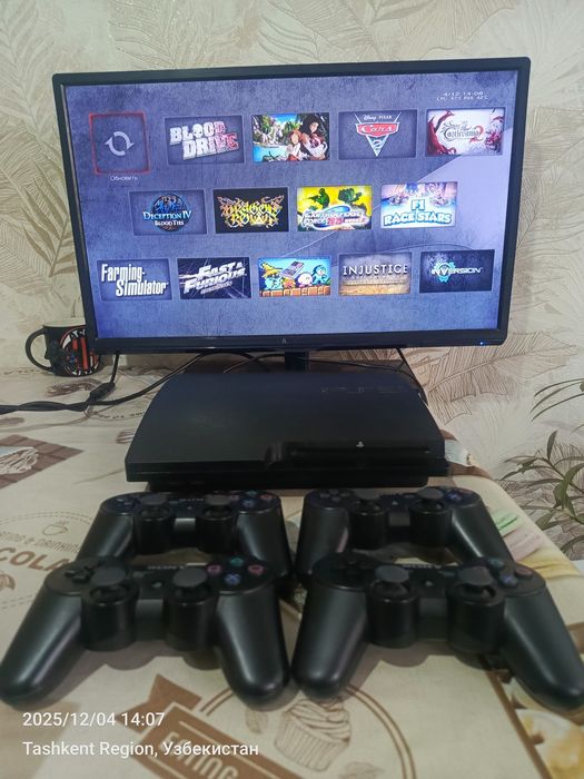 Soni Ps3 slim 320gb hen +50 ta oʻyin sony playstation
