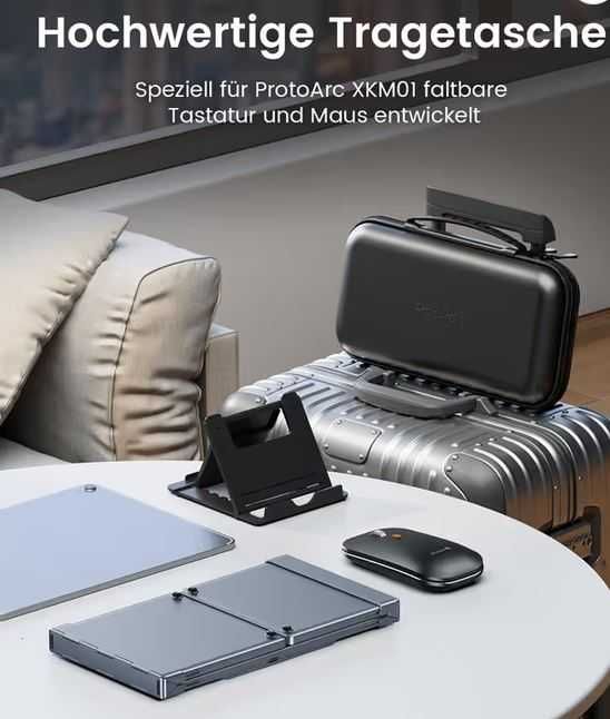 NOU ! Kit Tastatura Pliabila Business Travel - mouse slim PhotoArc Wireless !