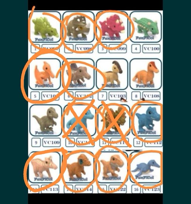 Киндер игрушки натунс дино