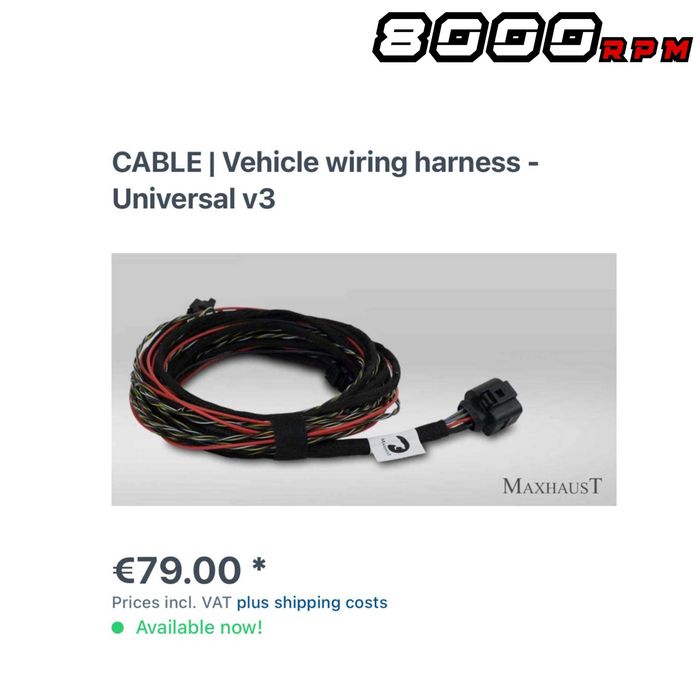 Спортен V8 RS звук за Audi Maxhaust v3 Active Sound спортна генерация