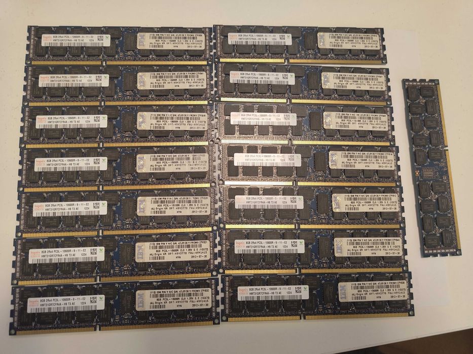 (x275) DDR3/DDR3L ECC Enterprise RAM Memory Lot/Bucati (Adata, IBM, Samsung, Hynix, Micron)