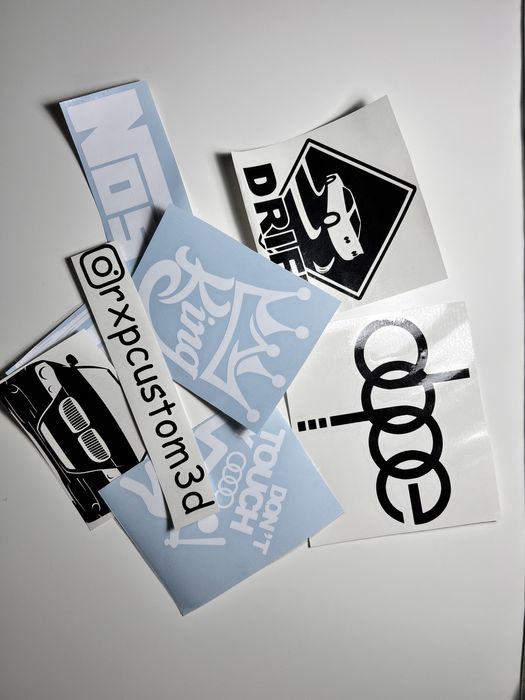 Personalised Car Sticker Personalized Social Media Car Sticker - Custom Name/Text, 2cm Height, Instagram Style Trading Cards Sticker