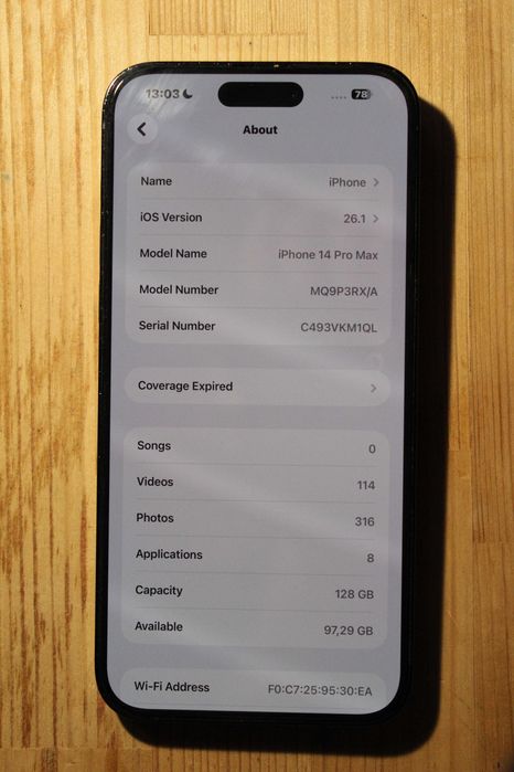 iPhone 14 Pro Max Space Black + 8 Huse