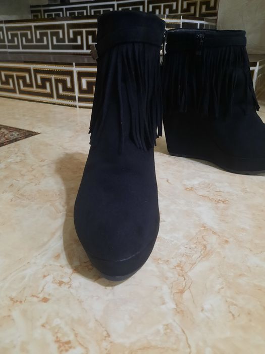 Полусапожки замшевые.Осенние
