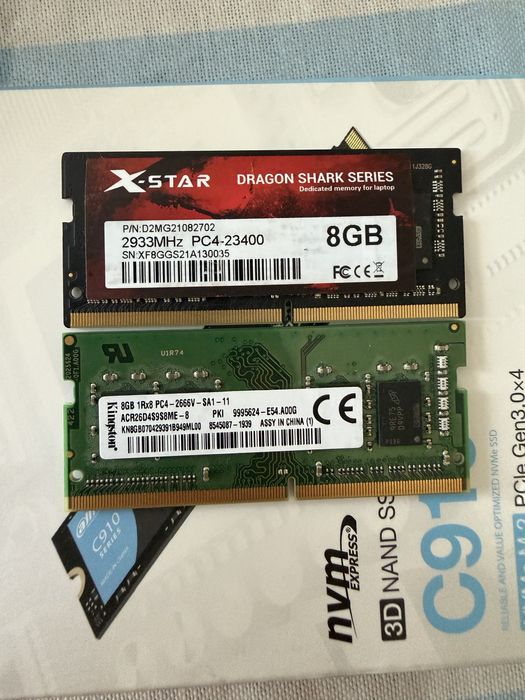 Продам озу доя ноутбука на 8gb