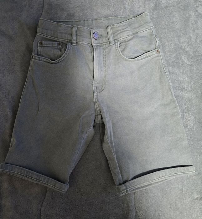 Къси дънкови панталнки Zara и тениска 134/140см