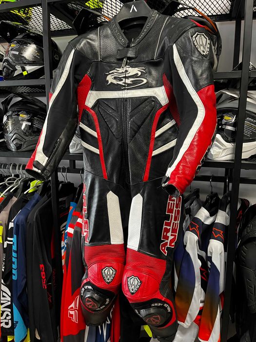 Кожен мото екип ARLEN NESS DRAGON  Vented,размер 50-M,голяма гърбица