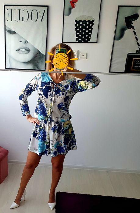 Rochita casual de lungime medie