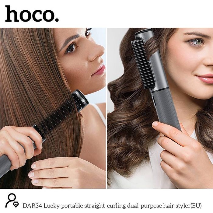 DAR34  Lucky портативный прямо-круглый двойственный стилер
