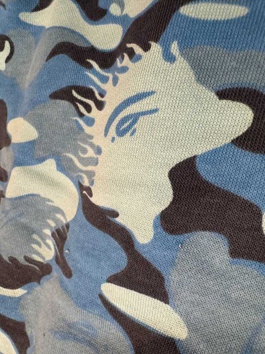 Bape Fire Camo Sky Blue Shorts