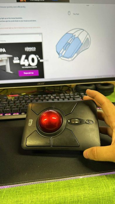 Adesso 2.4Ghz     imouse T50  4800 dpi - Тракбол