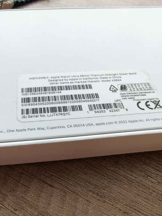 Apple Watch Ultra 1 cu 87% baterie