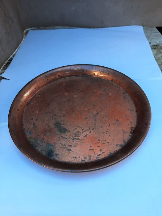 Tavă  din cupru cu dimensiuni  in poze