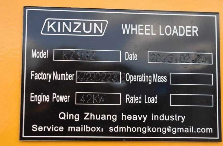 Încărcător frontal pe pneuri Kinzun KZ932 Diesel