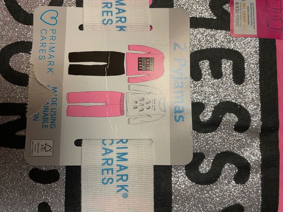 2 комплекта детска памучна пижама за момиче