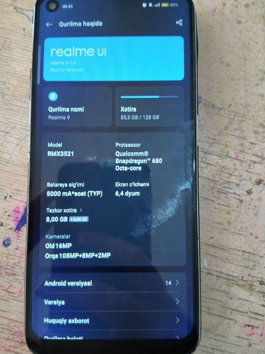 Realme 9 sotiladi
