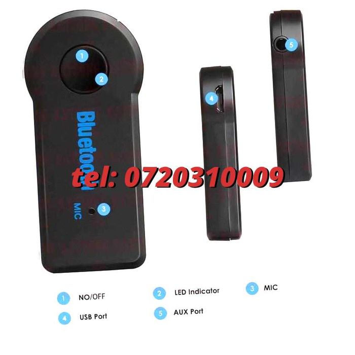 reducere jack auxiliar adaptor audio compatibil bluetooth masina aux