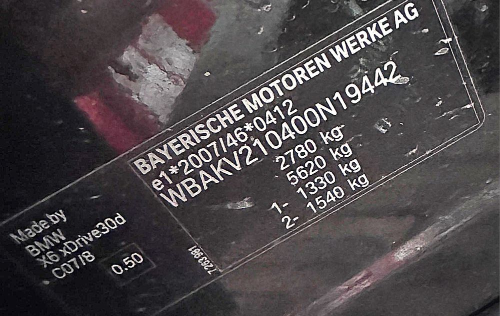 BMW X6 f16  Individual 258Cp O Singura turbina Recent Adus