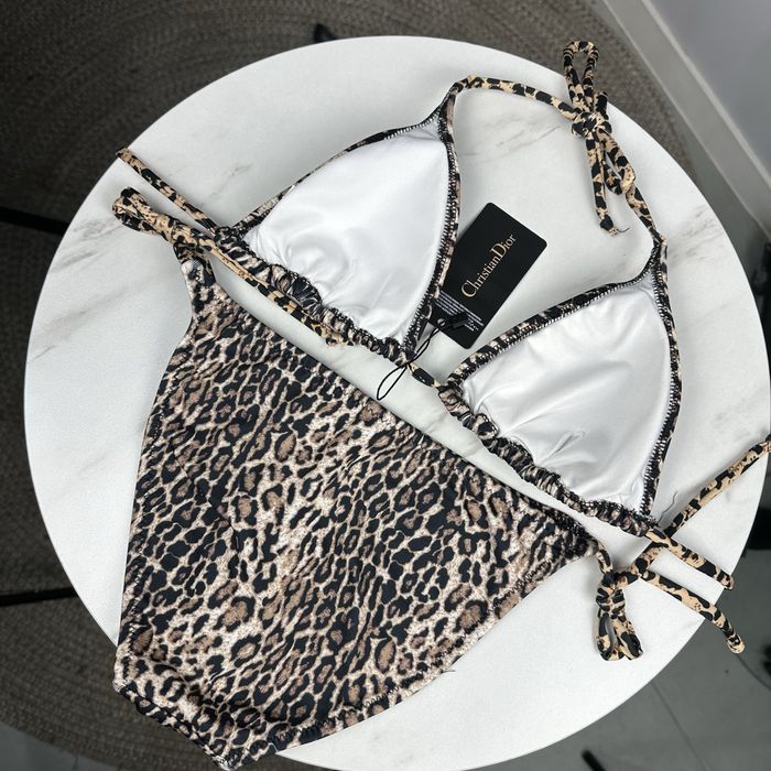 DIOR бански с леопардова щампа