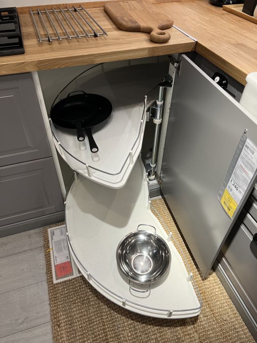 Sistem mobila bucatarie culisant extracție polițe glisiere colț