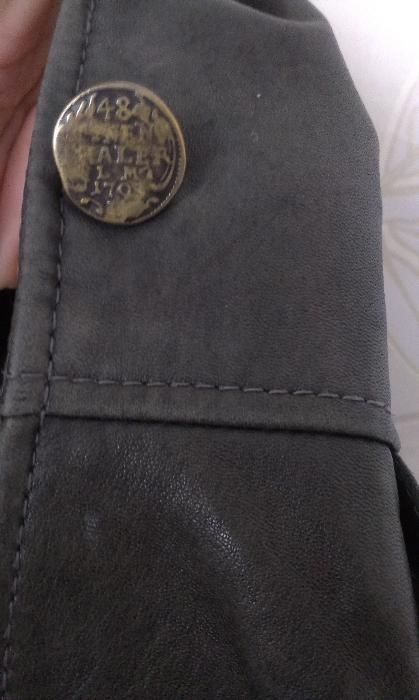 Arma Collection ново ест.кожа яке и шал от естествен косъм