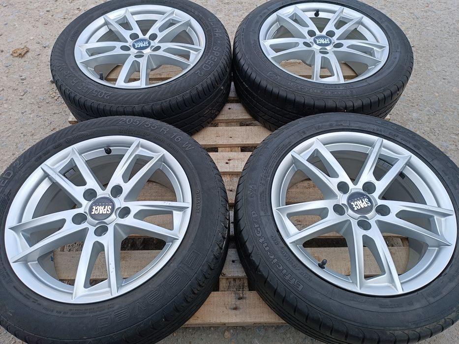 Лети джанти 16ки 5х112 Space Wheels + летни гуми 205/55/16