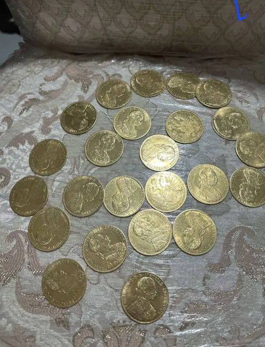 Vând monede placate cu aur 24k imită 1/1 pe cele adevărate și la aspec