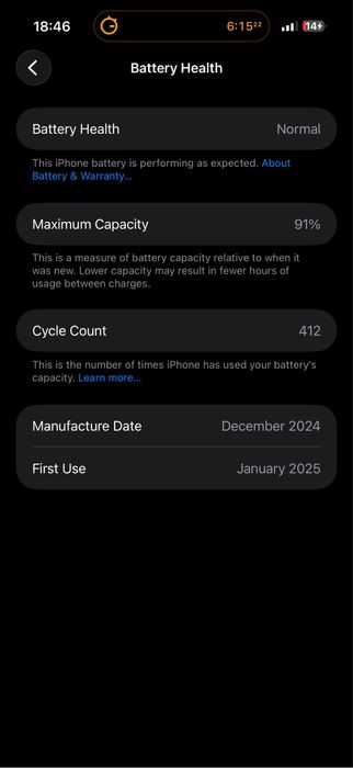 Iphone 16 pro max, 8/256gb, qora, esim