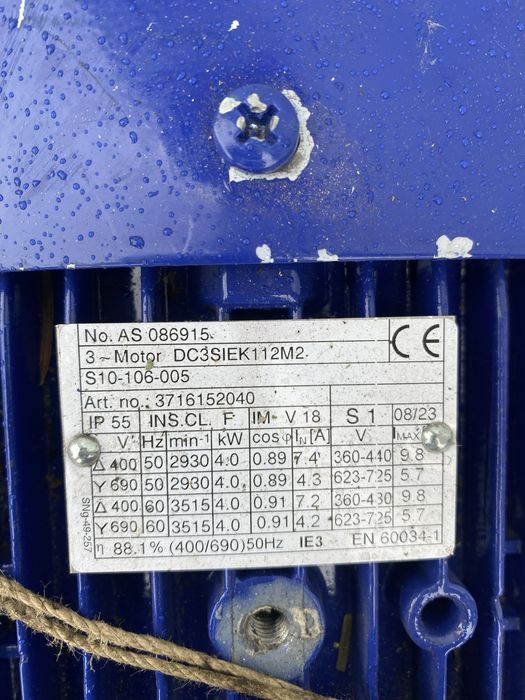 Motor trifazic 4 kw -2900 turatii nou