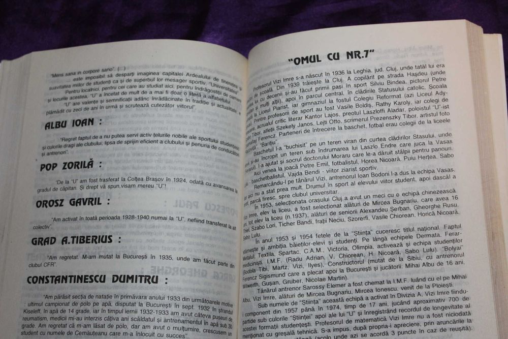 Almanah aniversar ilustrat 1919-1994 U Universitatea Cluj  75 Dinamo
