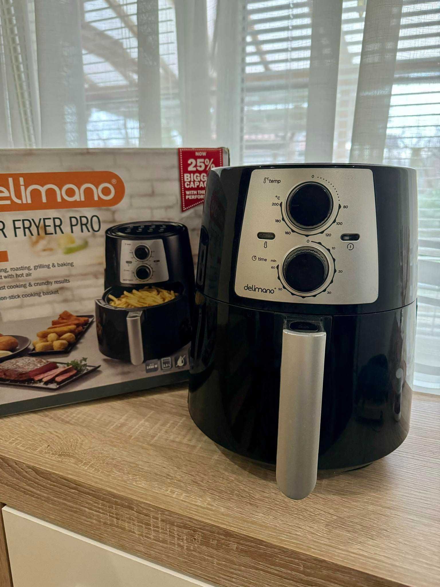 Delimano air fryer Pro (Еър фрайър) уред за здравословно готвене с ...