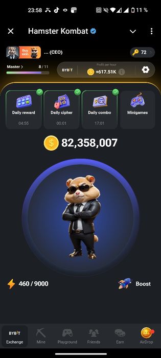 Аккаунт Hamster Kombat