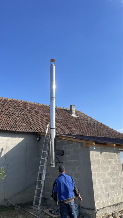 horn de inox centrala cos de fum cos de fum hota