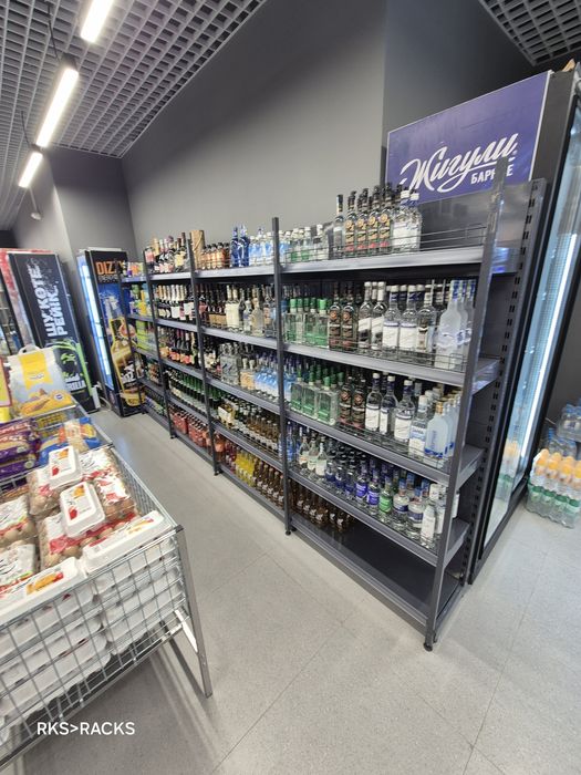 Стеллаж полка торговое оборудование магазина витрина витринный