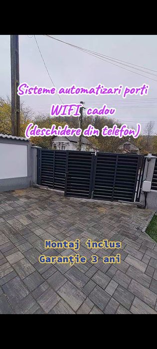 Automatizare poarta Wifi gratuit Montaj inclus