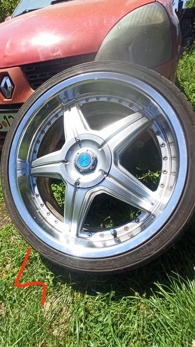 Jante Lenso R19 5x100, anvelope Kumho