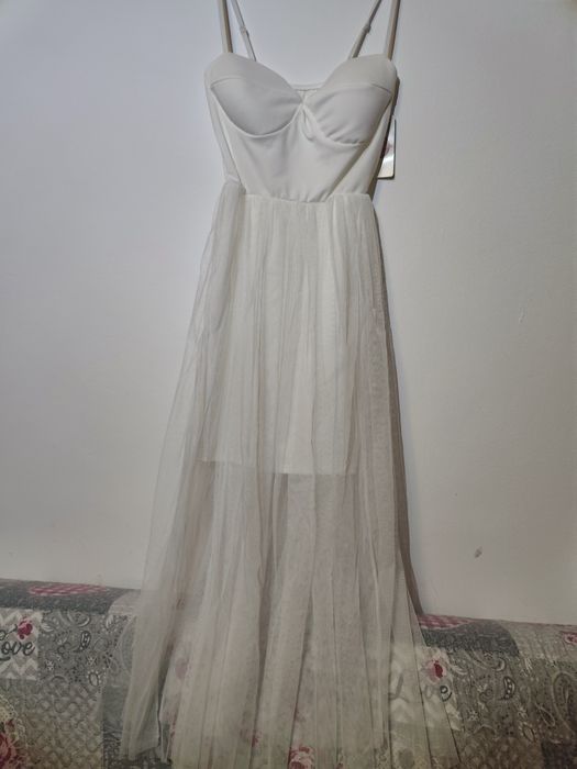 Rochie albă cununie civilă