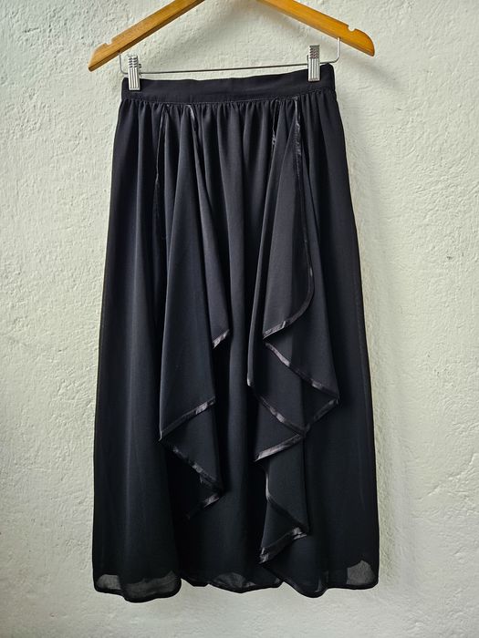 Fustă vintage midi stil gotic din voal Puszta