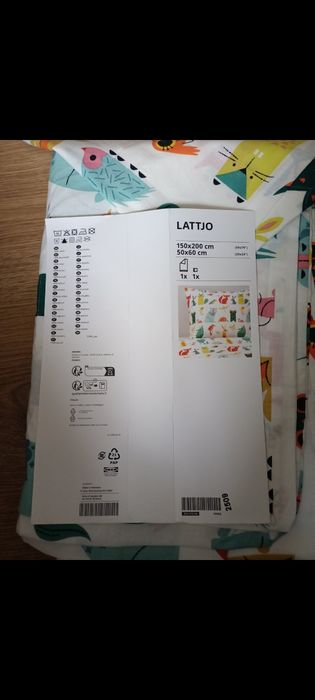 Lenjerie pat copii ikea noua
