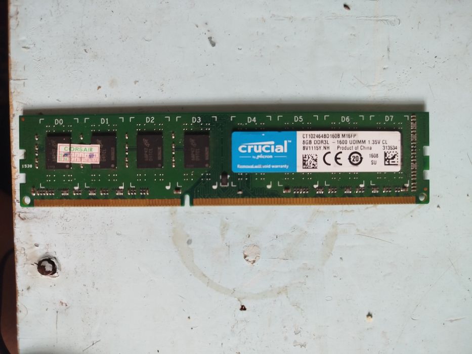 Operativka Crucial 8GB DDR3L 1600MHz PC