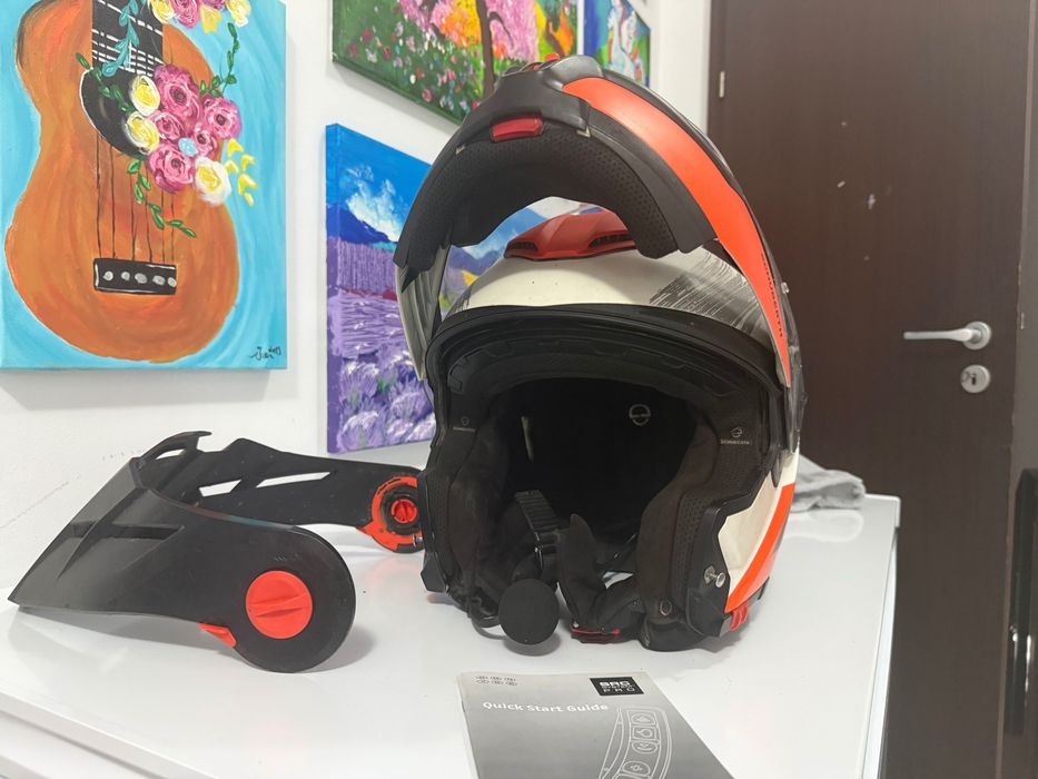 Schuberth E1 + Intercom SC1 Advanced | Modulară Adventure | Mărimea XL | ECE
