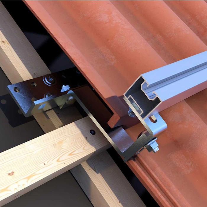 Cârlig Fixare Reglabil Inox  L=140mm Pentru Sisteme Fotovoltaice