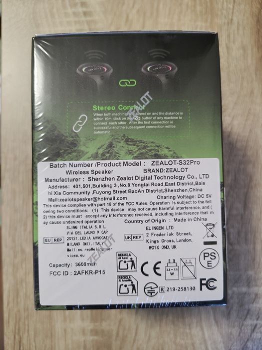 Wireless speaker ZEALOT S32 Pro - ново