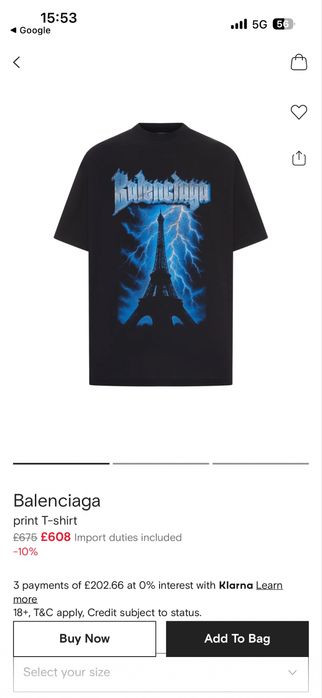 Balenciaga Unisex Tee
