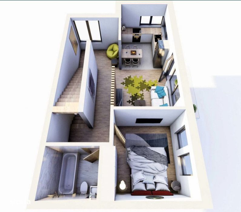Apartament pe 2 Niveluri - SU 100MP I 3 Balcoane - zona Pod IRA