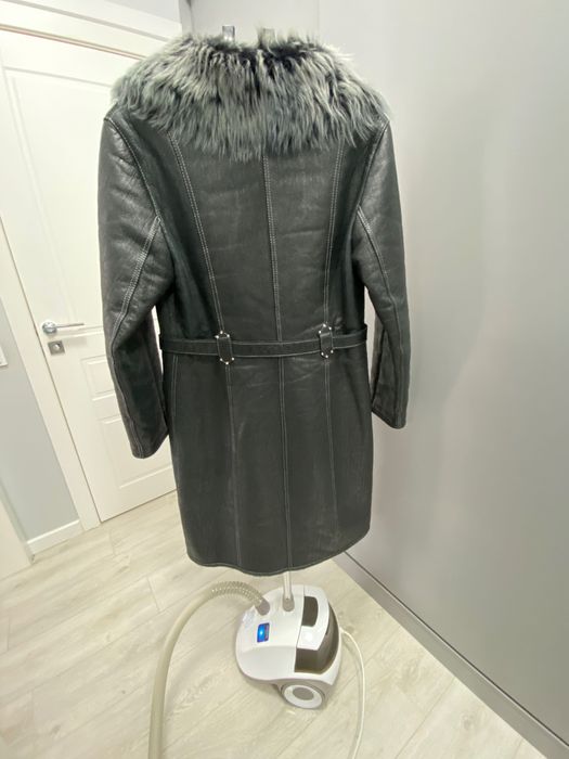 Кожаная дубленка