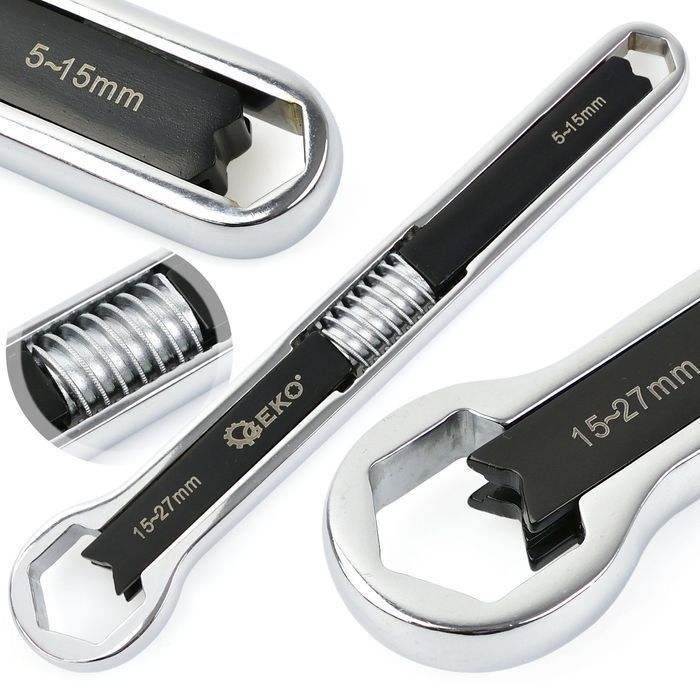 Cheie inelara reglabila dubla 5-15mm / 15-27mm geko
